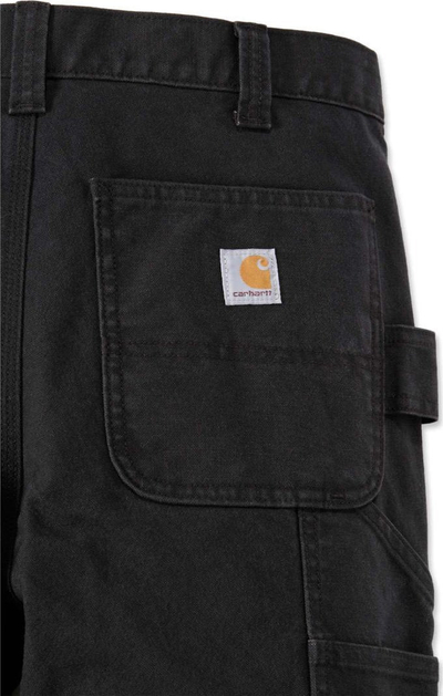 Pantallona pune Carhartt Duck Double Front Cargo, W33 L32, të zeza