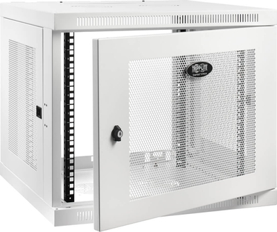 Kabinet muror rack Tripp Lite SRW9UDPW, 9U, për switch, i bardhë