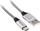 Kabllo Tracer USB-A - USB-C, 1m, e argjendtë