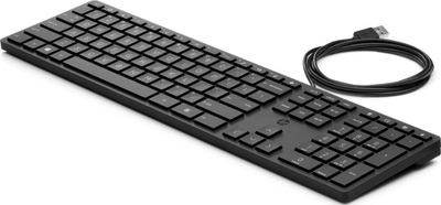 Tastierë HP 320K, me kabllo, US, e zezë