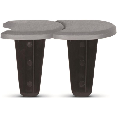 Palisadë kopshti Prosperplast Flat Stone, 12cm, 3.8m, gri