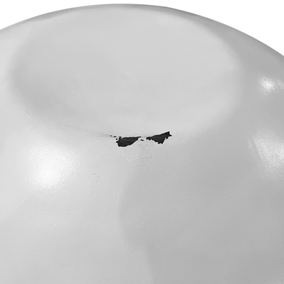 Tavolinë dekorative Bowl HM8717.23, Φ90x40 cm, dru akacie, bazë metalike e bardhë