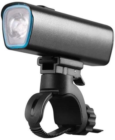 Dritë e përparme biçiklete LED, 1200lm, 4400mAh, karikim USB, e zezë