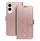 Këllëf telefoni MEZZO Book Case për Samsung Galaxy S25 Edge, me arush Teddy Bear, Rose Gold