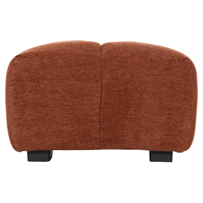 Puf këmbësh COVEN HM3342.02, 100x65x37 cm, material tekstili, ngjyrë terrakote