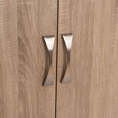 Dolap garderobe HomeMarkt CARLY HM384.02, 3 dyer, 2 sirtarë, 150x55x180 cm, sonoma