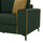 Sofa këndore DIVA (HM3254.17L), gjelbër
