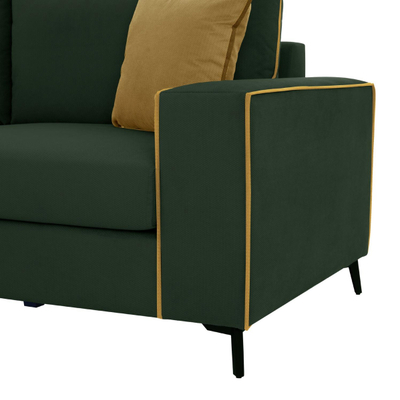 Sofa këndore DIVA (HM3254.17L), gjelbër