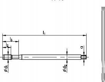 Çezmë makinerike FANAR HSSE 800, M8, DIN 371B EL
