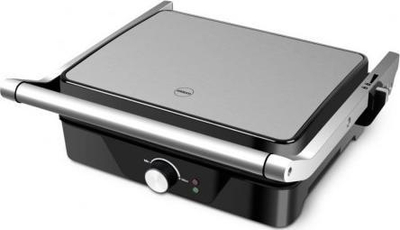 Grill elektrik Eldom GK170, pllaka jo ngjitëse, trup inox, gri