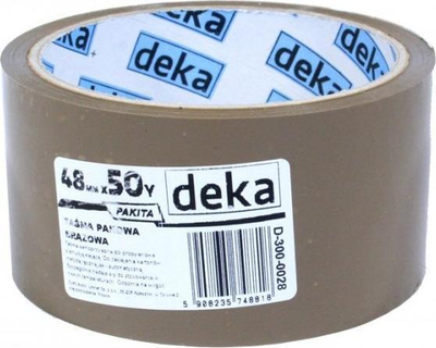 Shirit ngjitës paketimi Deka Pakita, 48mm x 50y, kafe