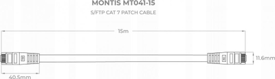Kabllo rrjeti Ethernet LIBOX UCH-00003, RJ45, e zezë