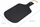 Tabaka shërbimi prej guri Stone Board Slate, 28.5x15 cm, e zezë