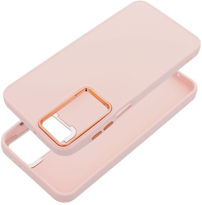 Mbështjellës FRAME për Xiaomi Redmi 15C, TPU, matte, rozë pudër