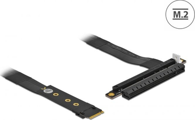 Адаптер PCIe Delock 64133, M.2 Key M во PCIe x16, NVMe, црн