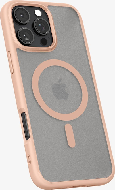 Mbulesë telefoni Spigen Ultra Hybrid MagSafe, për iPhone 16 Pro, Frost Rose Titanium