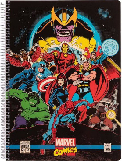 Fletore Avengers, A4, 80 fletë, shumëngjyrëshe