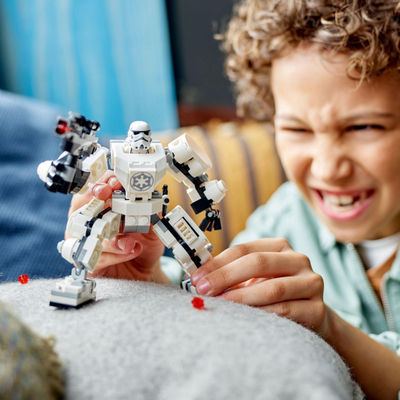Lodër LEGO Star Wars Stormtrooper Mech 75370, 138 copa, 6+, e bardhë
