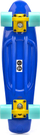 Pennyboard Meteor Plastic 22629, rrota poliuretani, deri 100kg, blu