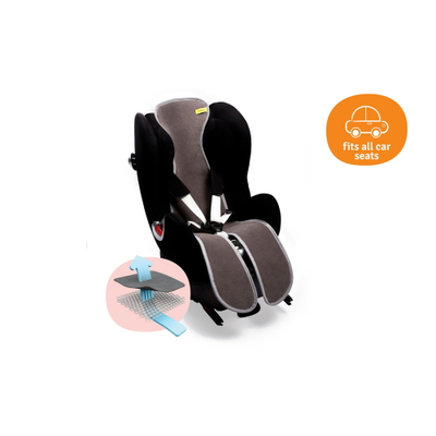 Jastëk ajrosës për ulëse auto AeroMoov Group 2, 3D, pambuk organik, antracit