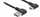 Kabllo USB DeLOCK EASY USB 2.0, Type A në USB Type C këndor, 0.5m, e zezë