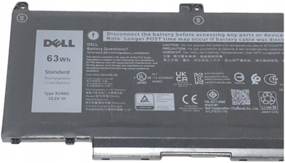 Bateri për laptop Dell Latitude 5520, 63Wh, 4 cell Li-ion, e zezë