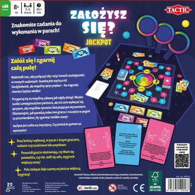 Lojë tavoline No Name Załóżysz Się Jackpot, për të rritur, në polonisht