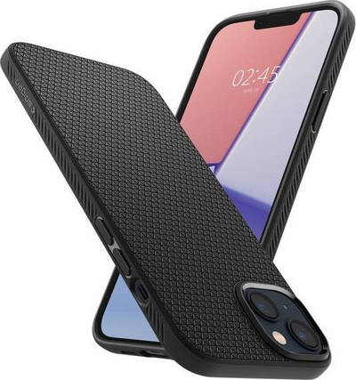Mbulesë telefoni Spigen Liquid Air për iPhone 14 Plus, matte, e zezë
