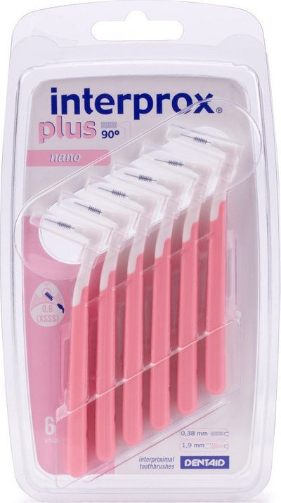 Furça ndërdhëmbëshe Vitis Interprox Plus Nano 0.6, set me 6 copë