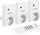 Set priza me telekomandë Rebel Electro URZ1226-3, 3x priza, 1000W, e bardhë