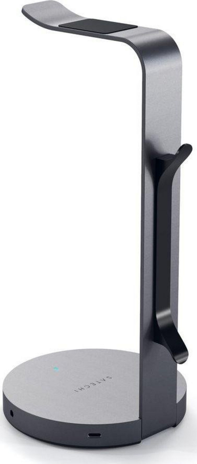 Satechi Aluminum Headphone Stand со USB Hub, Space Gray