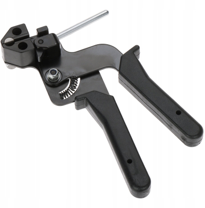 Mjet krimpimi DELTA TOOLS HT-CT02, për brez çeliku, me prerëse, i zi