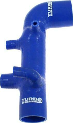 Set tuba silikoni TurboWorks për marrje ajri Subaru Impreza STI GC8 EJ20, rezistencë deri 200°C, blu