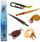 Set figurina mini krijesa detare parahistorike, 6 pjesë, 6–9 cm, shumëngjyrëshe