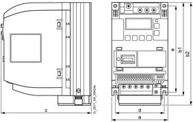 Inverter frekuence Siemens SINAMICS V20 6SL3210-5BE21-5UV0, i vogël, me ekran me butona, i zi