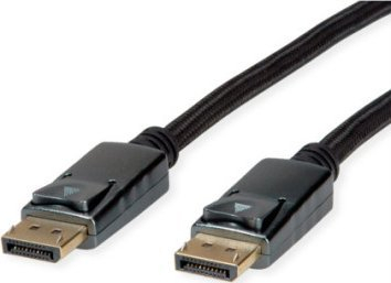 Kabllo DisplayPort ROLINE 11.04.5867, 2m, 8K, i zi argjend