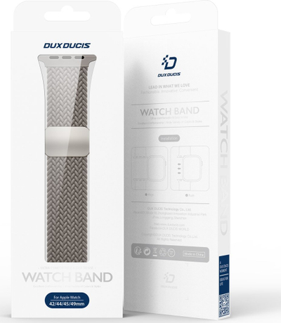 Ремче за часовник Dux Ducis Mixture Pro, Apple Watch 42 44 45 49 mm, најлон, сиво