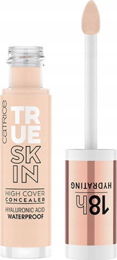 Korrektor Catrice True Skin High Cover 002, mbulim i fortë, 4.5 ml, bezhë e çelët