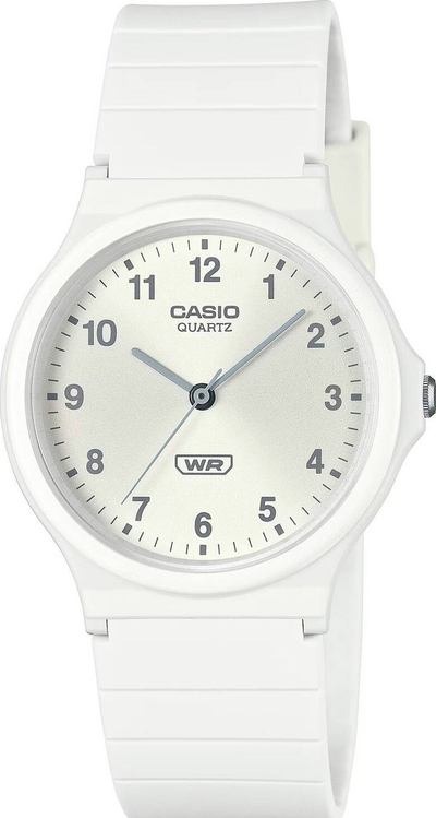 Orë dore Casio Collection MQ-24B-7BEF, 35mm, quartz, e bardhë
