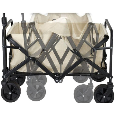 Karrocë palosëse plazhi Redcliffs Tourist Beach Wagon, 75x52x48cm, bezhë