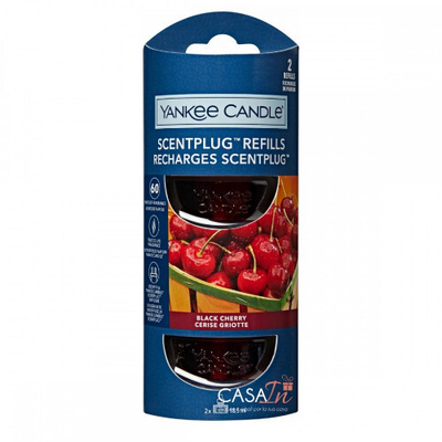 Rimbushje për shpërndarës arome Yankee Candle Organic Kit Black Cherry, 2 x 18.5 ml