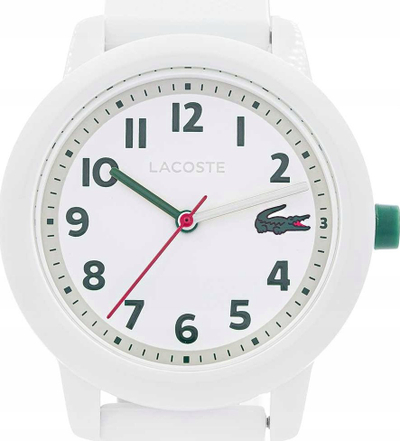 Orë për kalamaj Lacoste 12.12, silikon, e bardhë