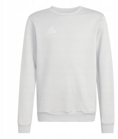 Bluza sportive për kalamaj Adidas Entrada 26, me mëngë t’gjata, pambuk, e bardhë