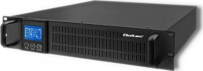 UPS Qoltec Emergency Power Supply Rack, 1KVA 800W, me ekran LCD, i zi