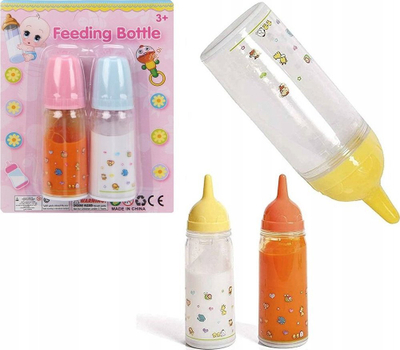 Set biberonësh loje Trifox, 2 copë, plastikë, ngjyra të përziera