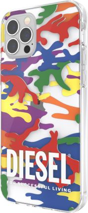 Mbulesë telefoni Diesel Clear Case Pride Camo AOP për iPhone XR, transparente, shumëngjyrëshe