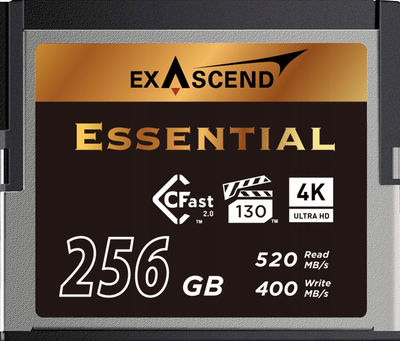 Kartë memorie Exascend Essential CFast 2.0, 256GB, 520MB/s