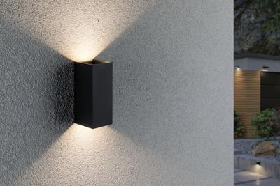 Aplike murale Paulmann Flame, 2x3W LED, IP44, antracit