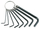 Set çelësash MEGA, L 2-14mm, 12 copë