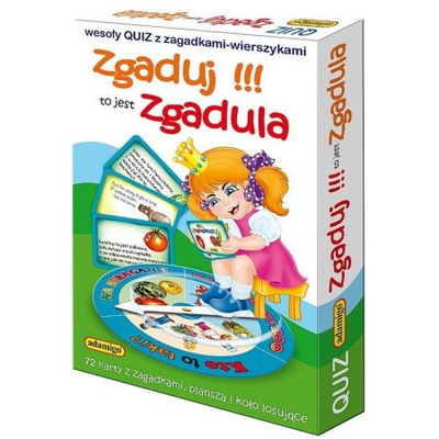 Lojë tavoline Adamigo Zgadula Quiz, 72 letra, për kalamaj, shumëngjyrëshe